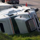 image of semi-truck accident