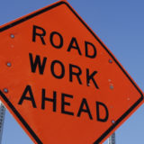 Road work sign